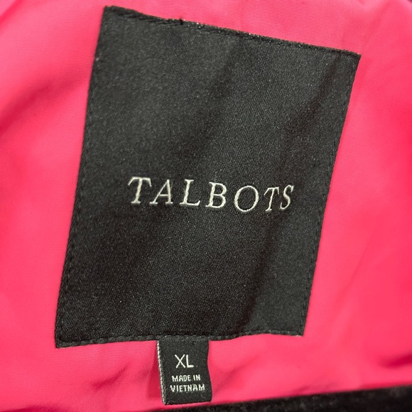 Talbots Coated Canvas Rain Anorak XL Pink Jacket Coat Hooded - Picture 14 of 16